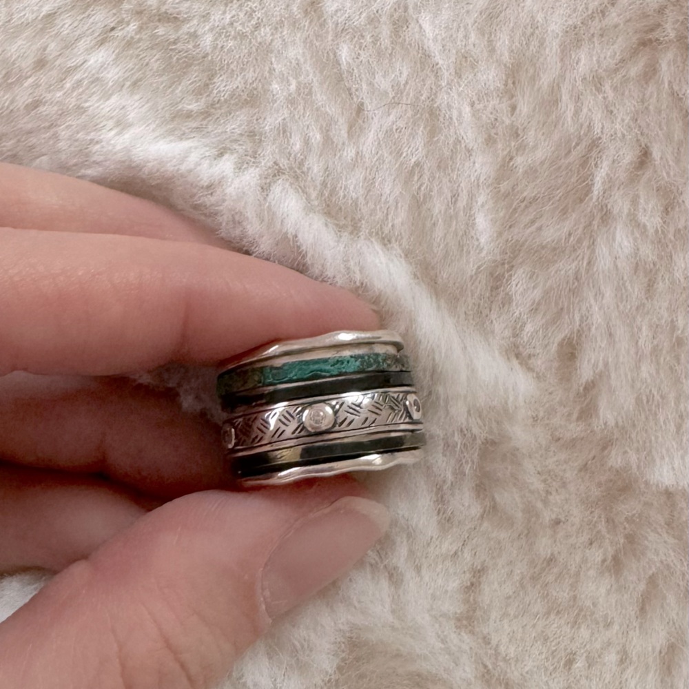 Silpada Isabella Spinner Ring Size 7